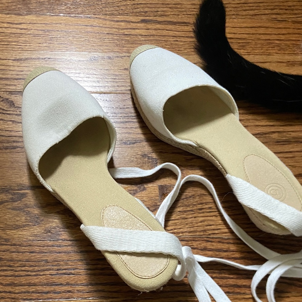 Urban outfitters White Women's Espadrille tie ankle Sandals
